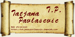 Tatjana Pavlašević vizit kartica